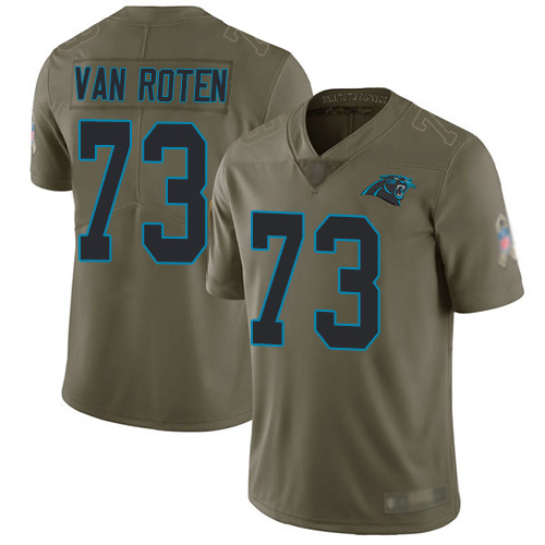 Carolina Panthers Limited Olive Youth Greg Van Roten Jersey NFL Football #73 2017 Salute to Service